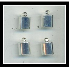 9mm Silver End Caps